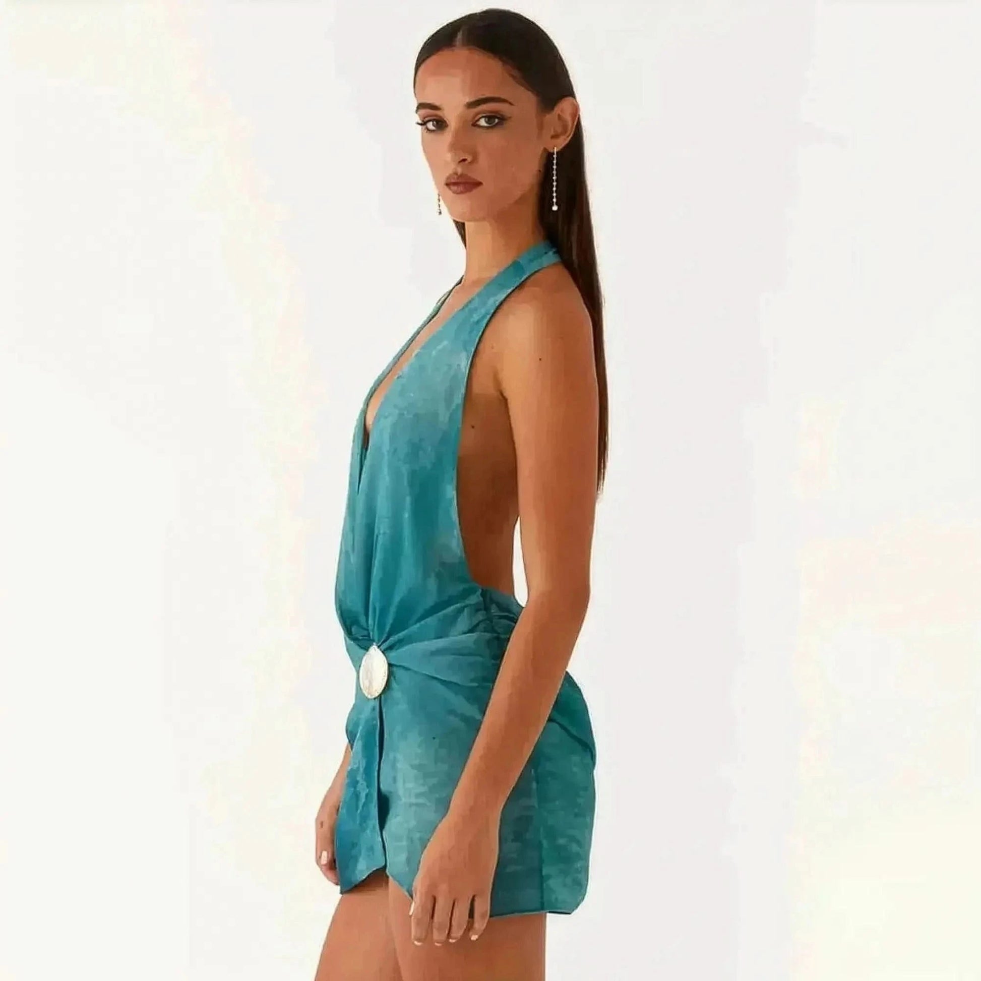 Mini Robe Dos Nu Coquillages - Saylana