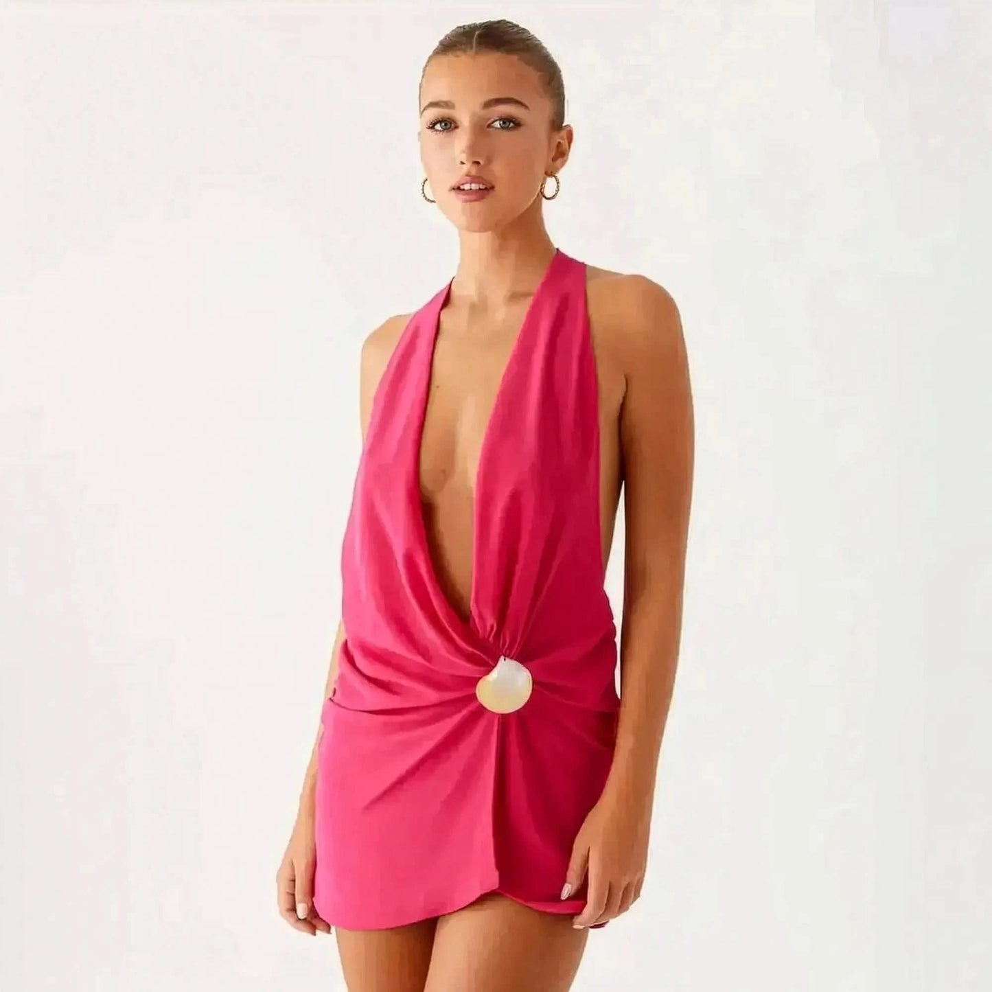 Mini Robe Dos Nu Coquillages - Saylana