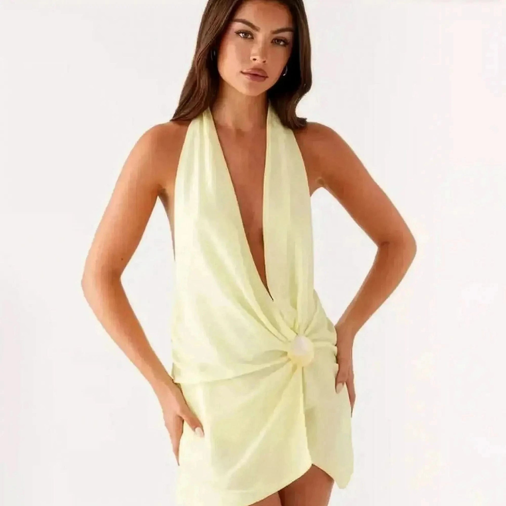 Mini Robe Dos Nu Coquillages - Saylana