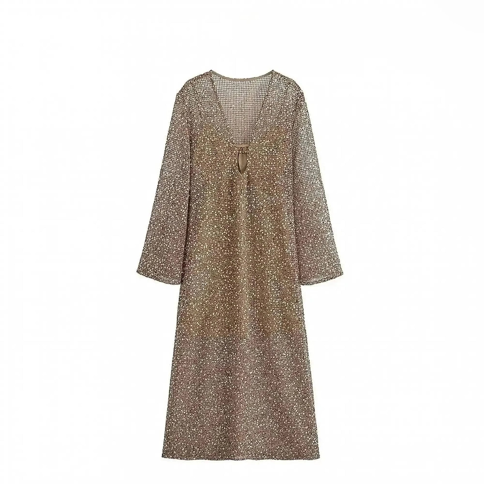 Robe Été Femme Élégante à Paillettes - Saylana