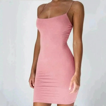 Mini Robe Bodycon Bretelles - Saylana