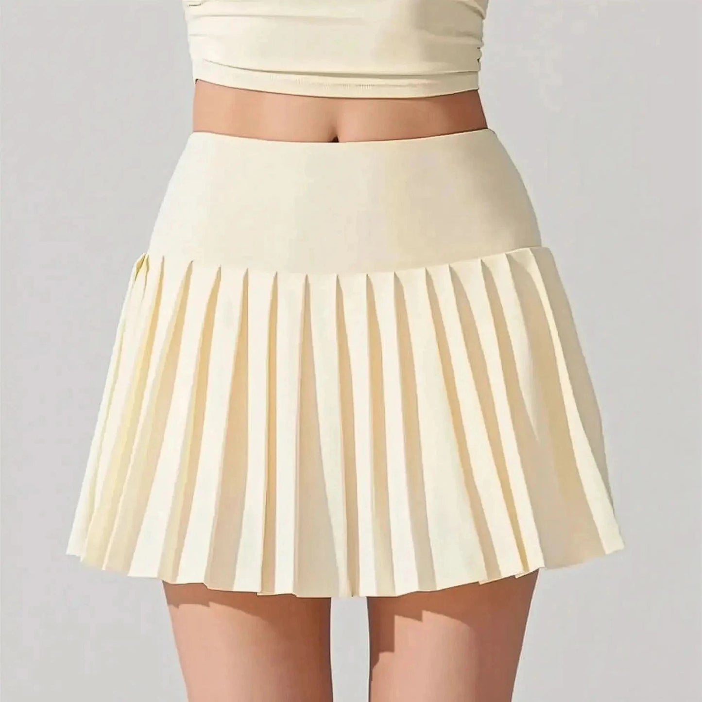 Jupe de Sport Fluide avec Short et Poches - Saylana