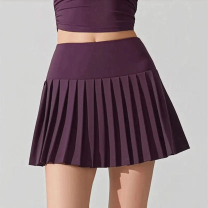 Jupe de Sport Fluide avec Short et Poches - Saylana