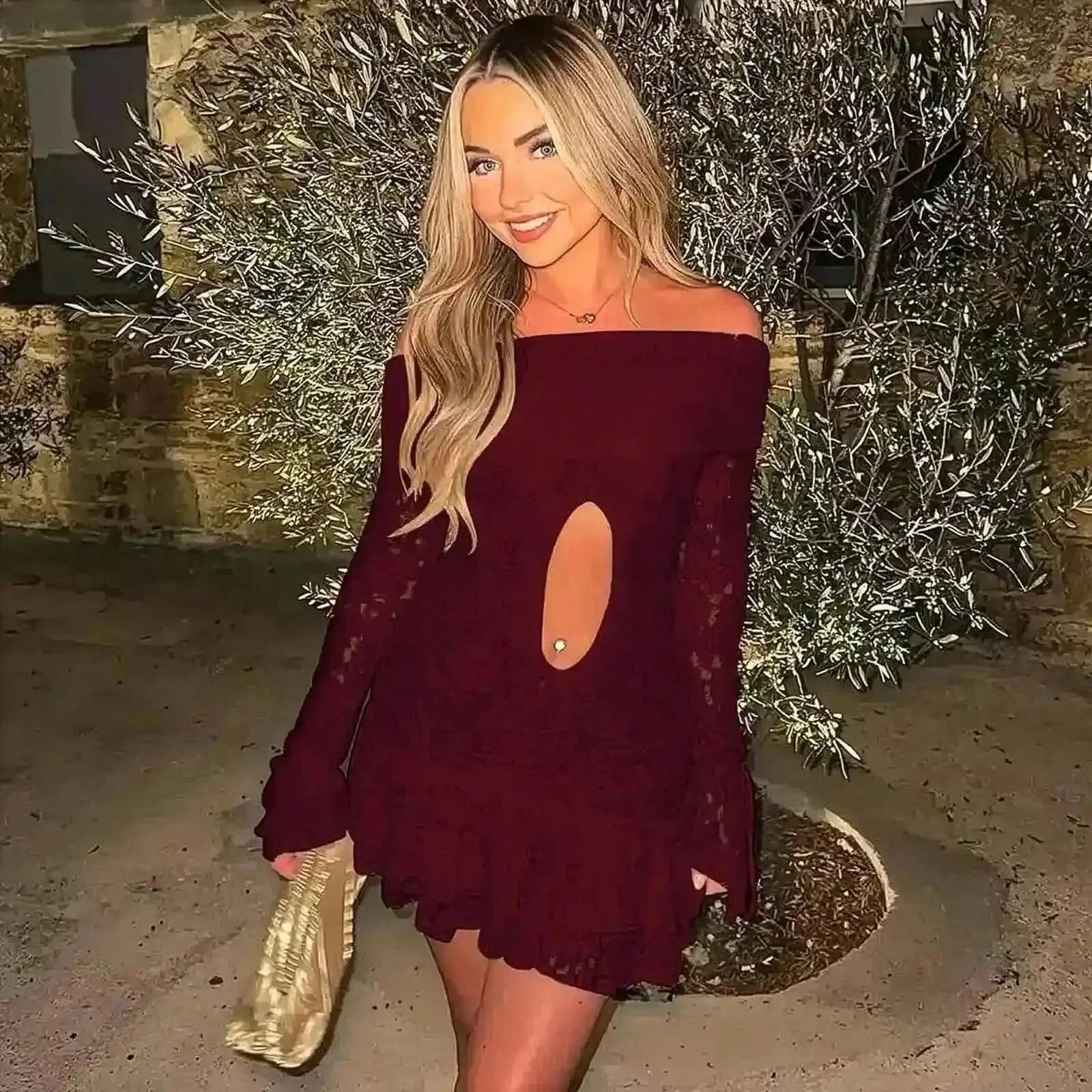 Mini Robe Dentelle Bandeau - Saylana