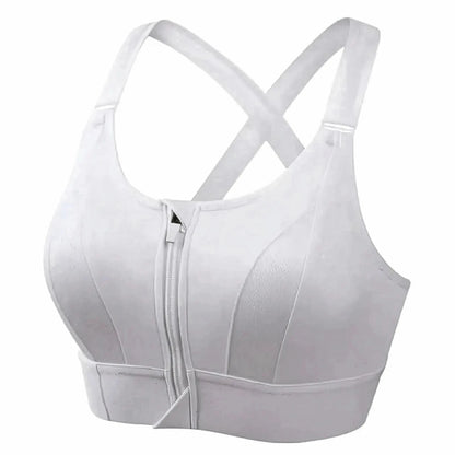 Brassière Sport Zippée Femme Maintien Fort - Saylana