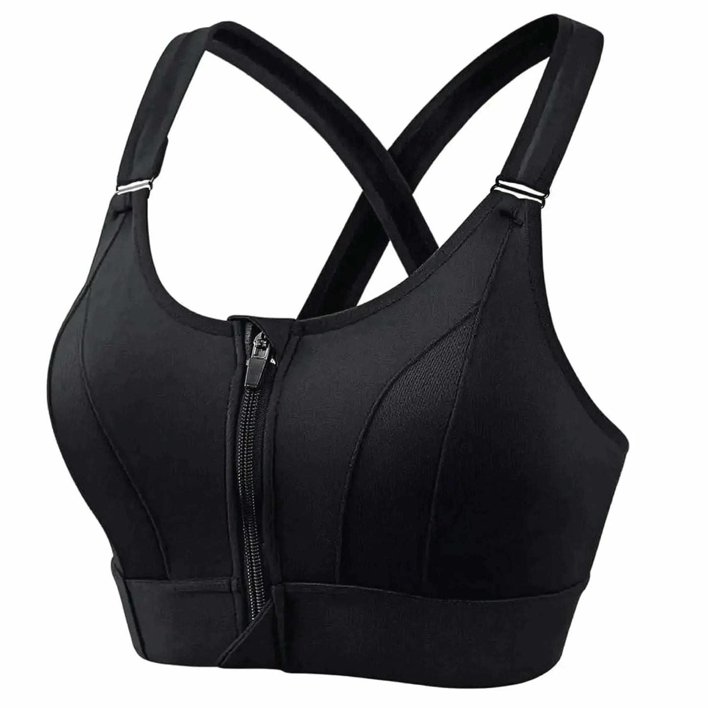 Brassière Sport Zippée Femme Maintien Fort - Saylana