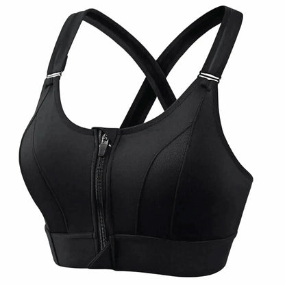 Brassière Sport Zippée Femme Maintien Fort - Saylana