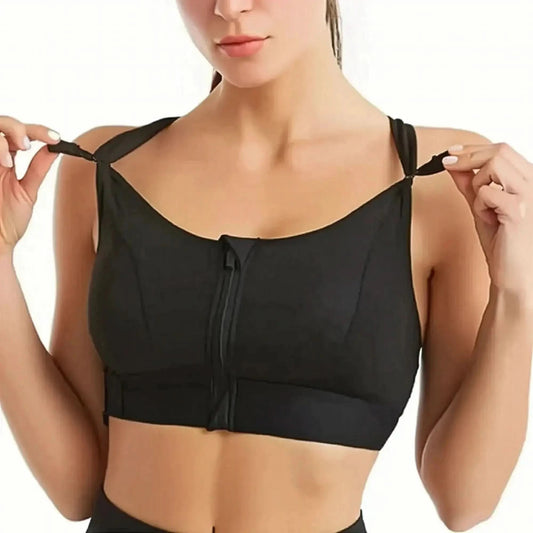 Brassière Sport Zippée Femme Maintien Fort - Saylana