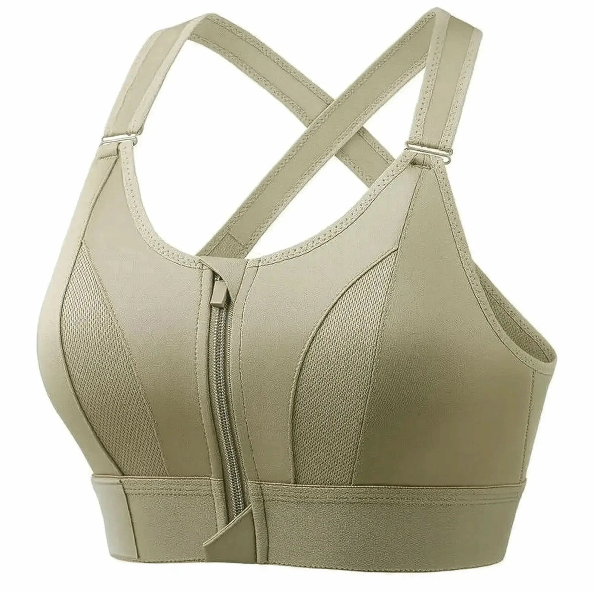 Brassière Sport Zippée Femme Maintien Fort - Saylana