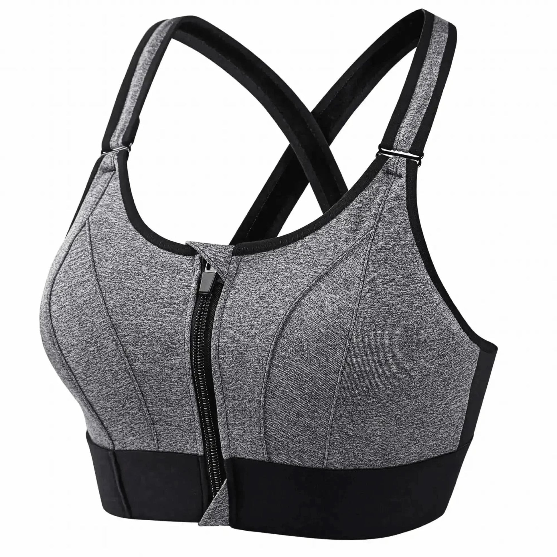 Brassière Sport Zippée Femme Maintien Fort - Saylana