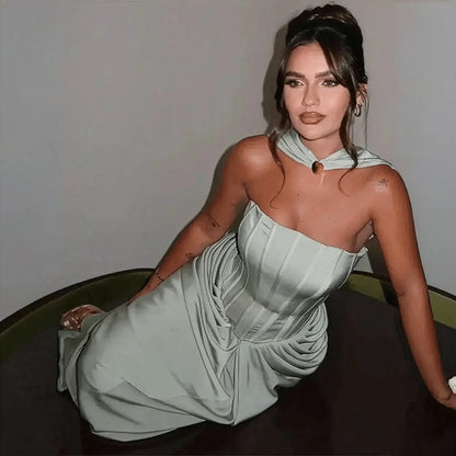 Robe Élégante Femme Sans Bretelles - Saylana