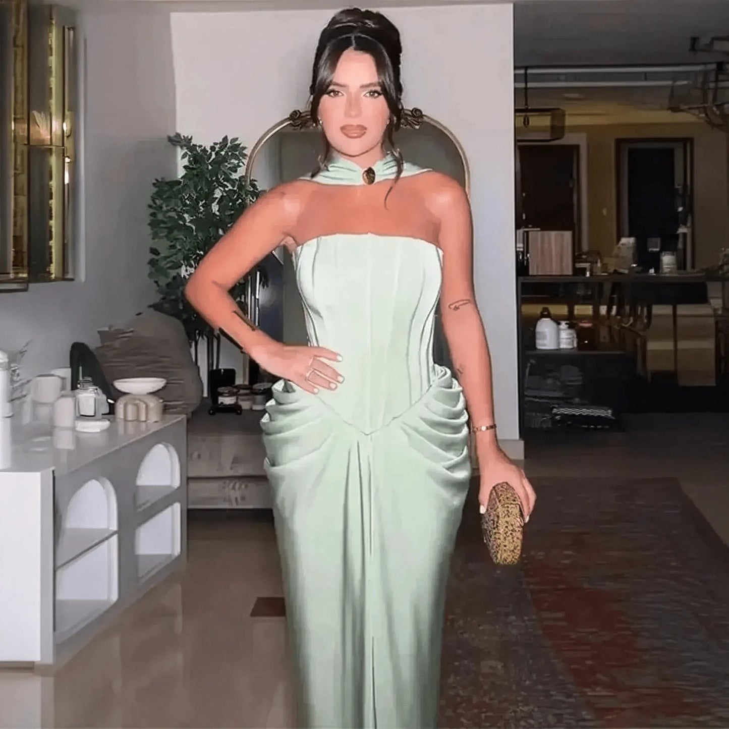 Robe Élégante Femme Sans Bretelles - Saylana