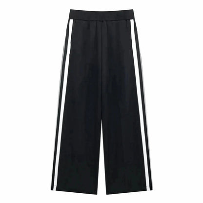 Ensemble Court Noir : Veste + Pantalon Patchwork - Saylana