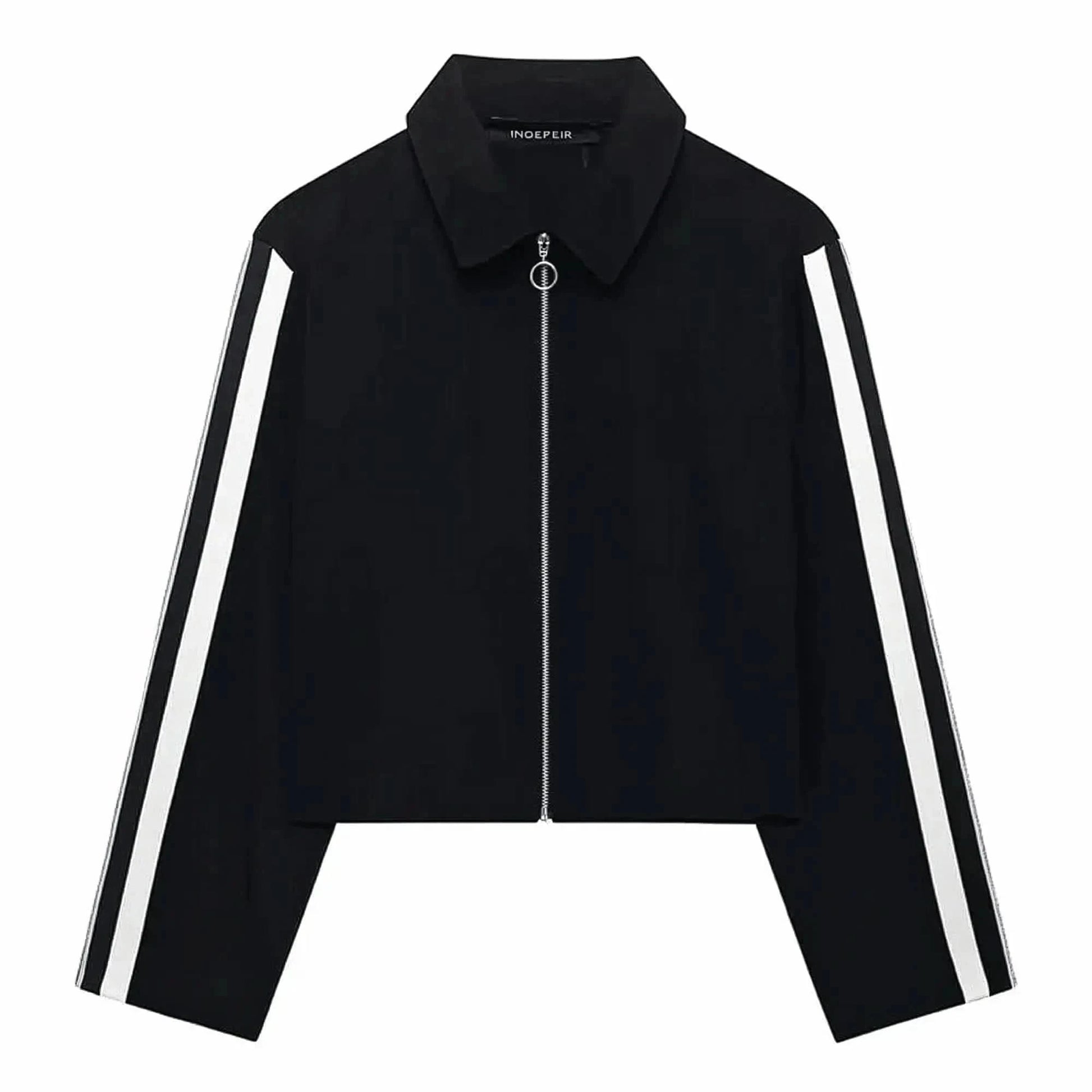 Ensemble Court Noir : Veste + Pantalon Patchwork - Saylana