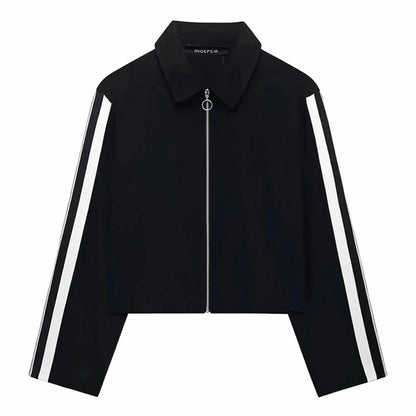 Ensemble Court Noir : Veste + Pantalon Patchwork - Saylana