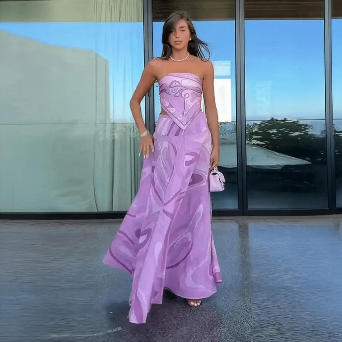 Ensemble Élégant Haut Kimono + Jupe - Saylana