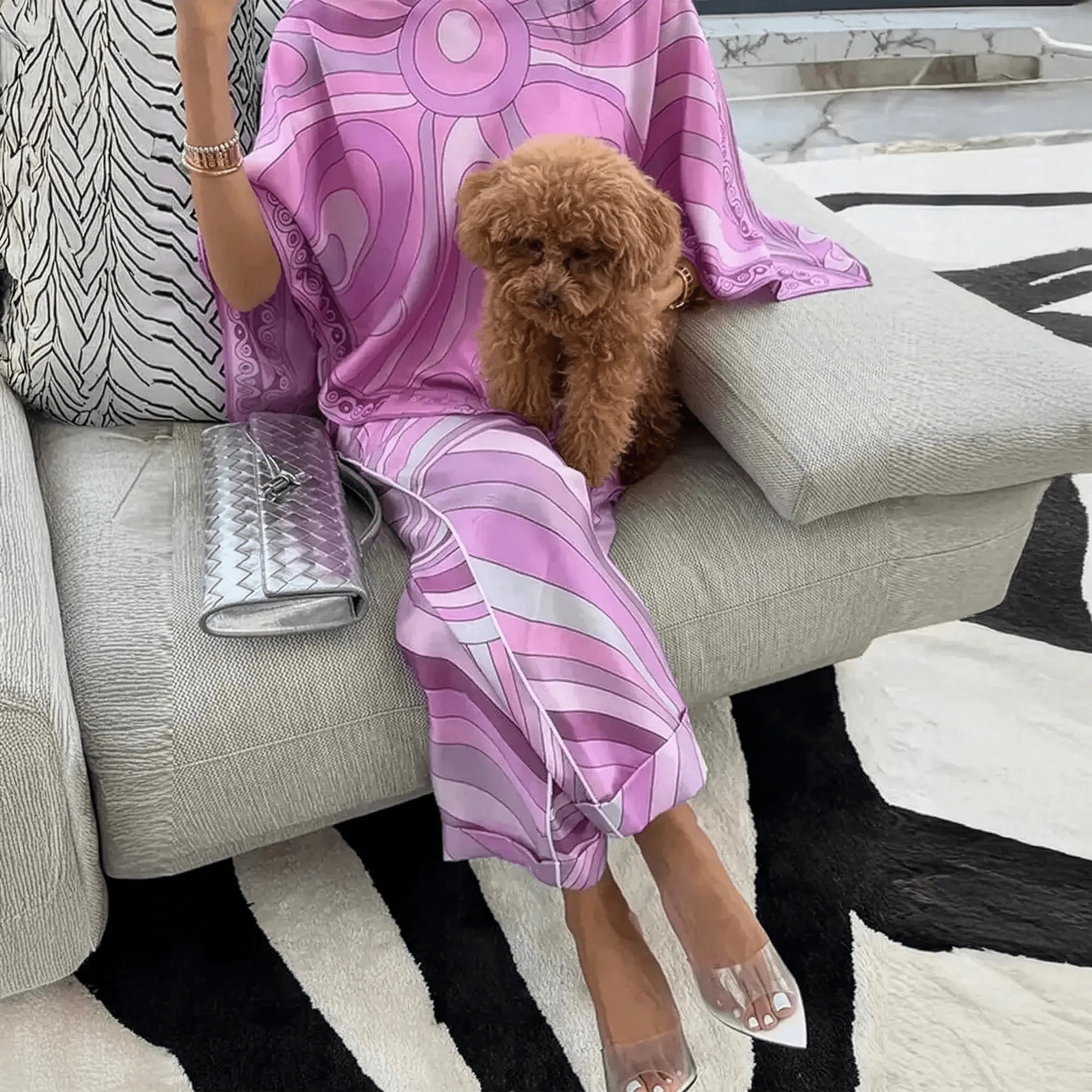 Ensemble Élégant Haut Kimono + Jupe - Saylana