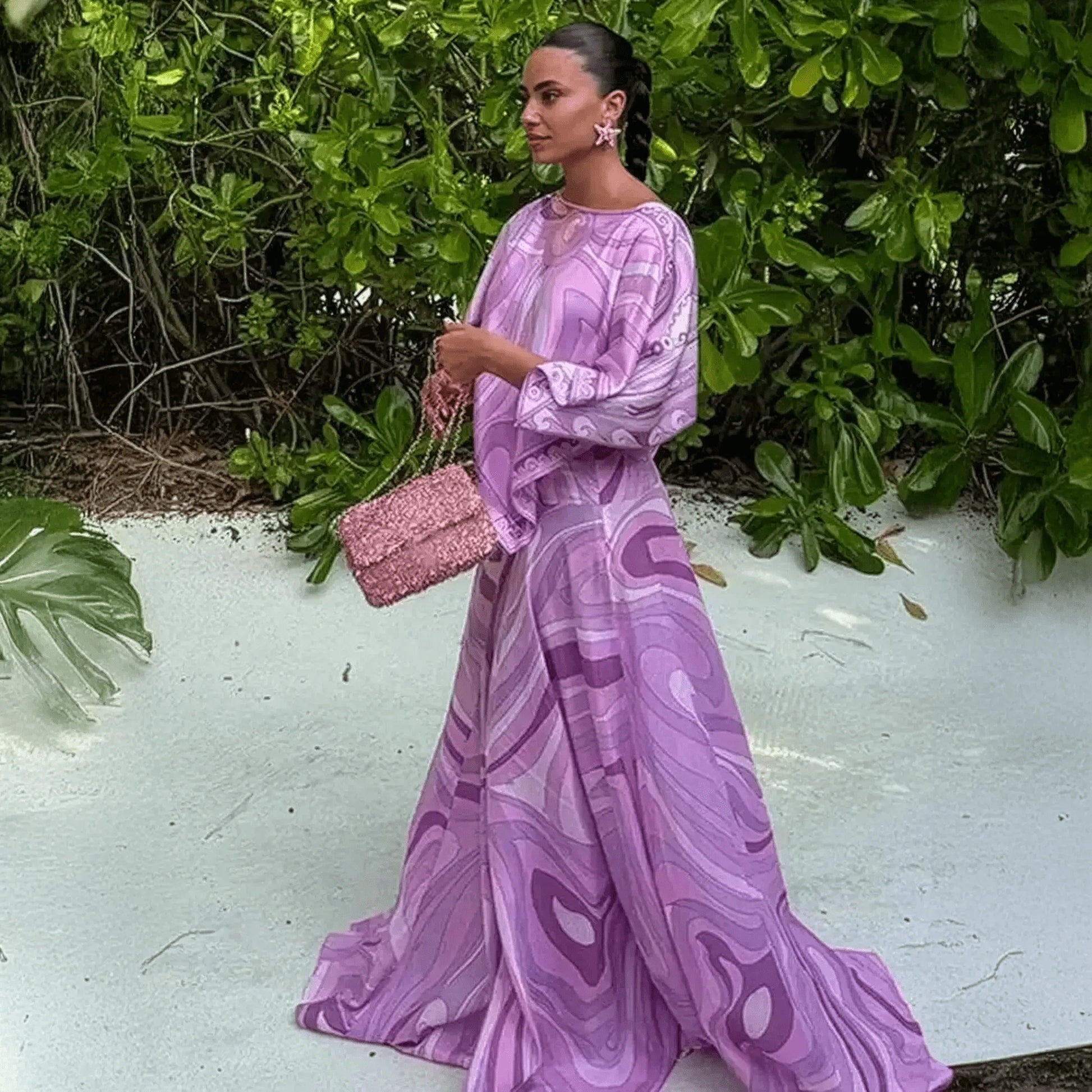 Ensemble Élégant Haut Kimono + Jupe - Saylana