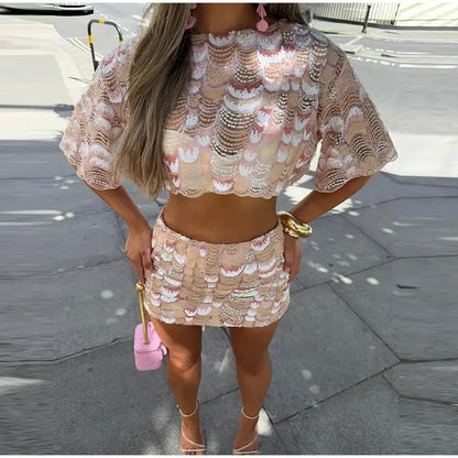 Set Chic Crop Top + Jupe-Saylana