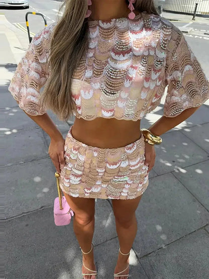 Set Chic Crop Top + Jupe-Saylana