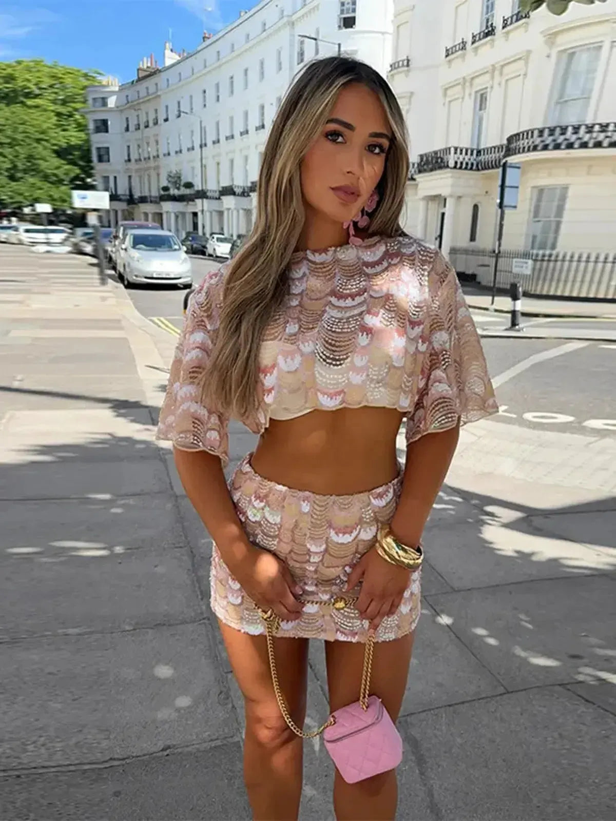 Set Chic Crop Top + Jupe-Saylana