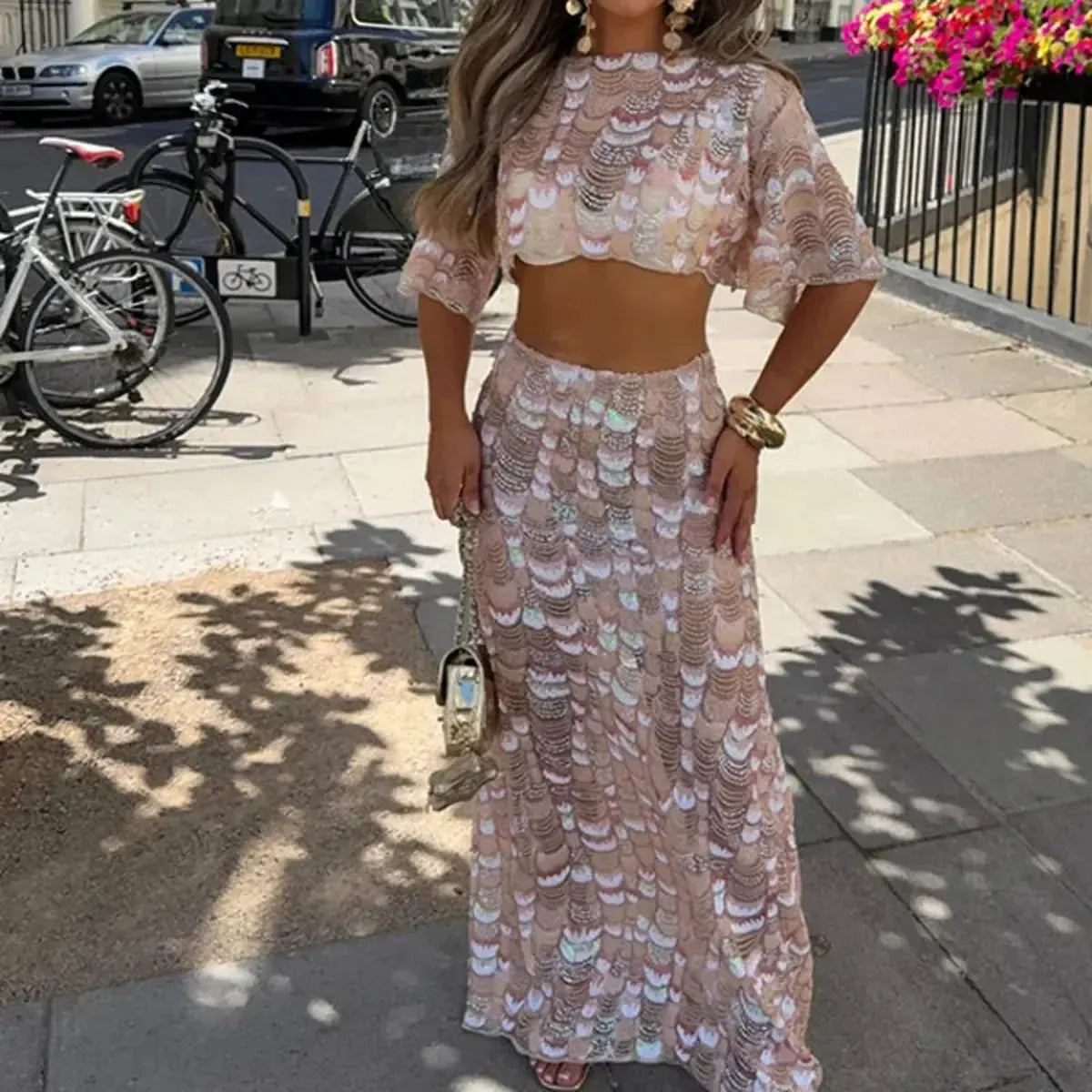 Set Chic Crop Top + Jupe-Saylana