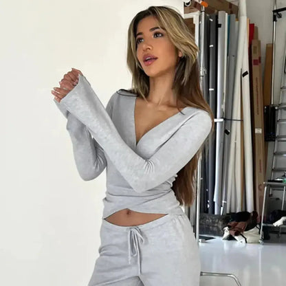 Set Chic Taille Élastique Décontracté-Saylana