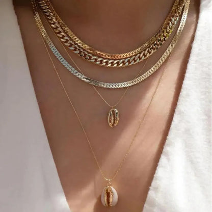 Set Colliers Multi-Rangs Dorés-Saylana