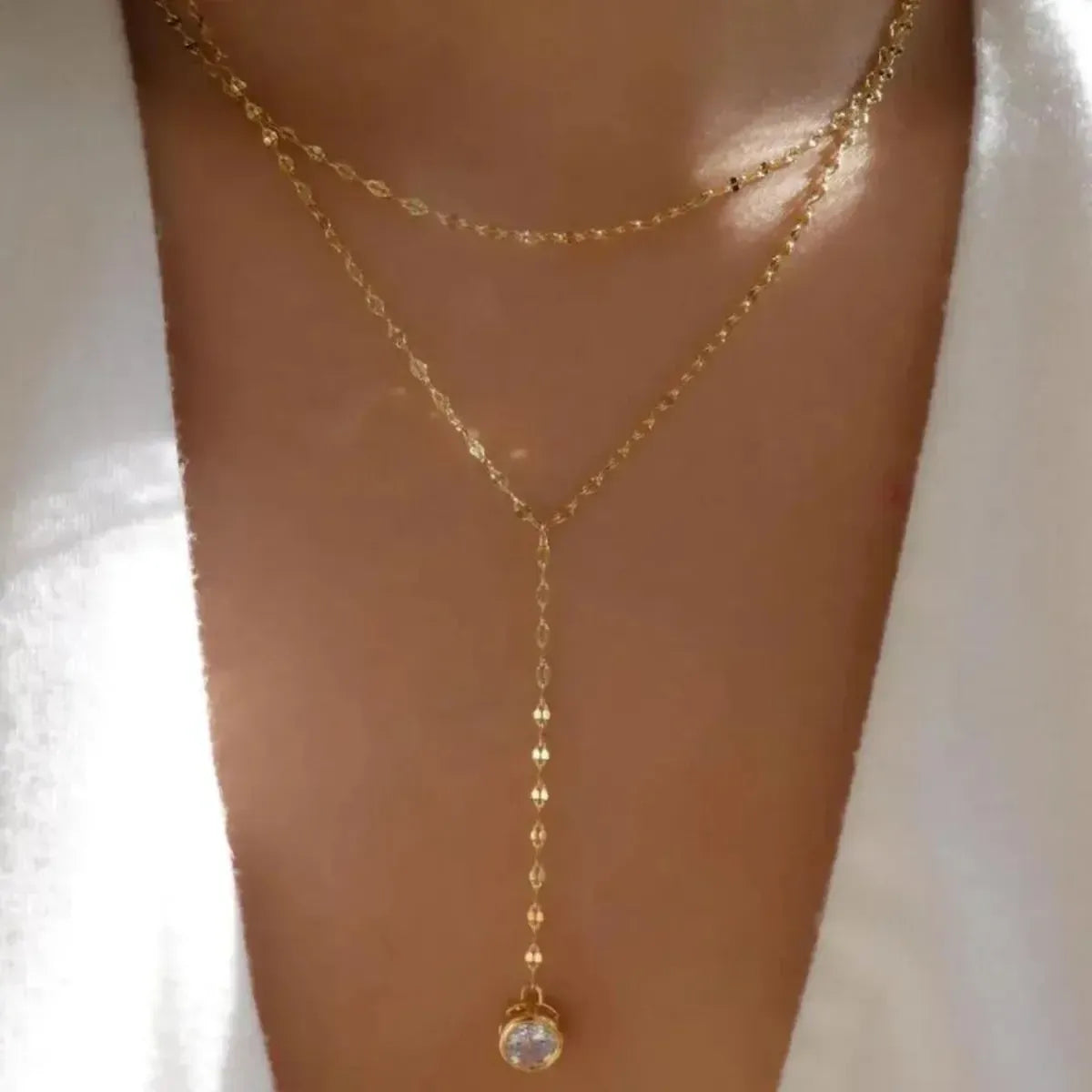 Set Colliers Multi-Rangs Dorés-Saylana
