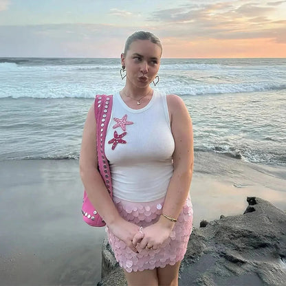 Set Débardeur & Jupe Pailletée - Saylana