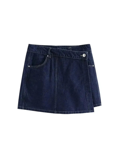 Set Denim Slim 2 pièces Asymétrique-Saylana