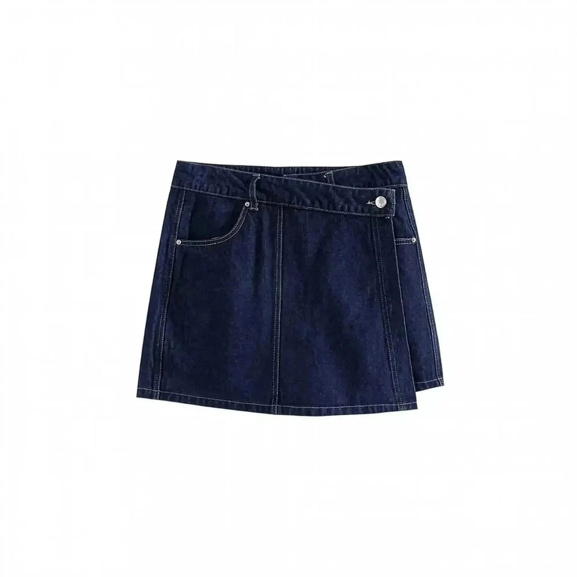 Set Denim Slim 2 pièces Asymétrique - Saylana