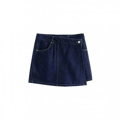 Set Denim Slim 2 pièces Asymétrique - Saylana