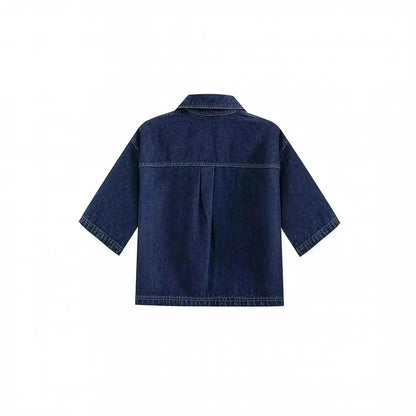 Set Denim Slim 2 pièces Asymétrique - Saylana