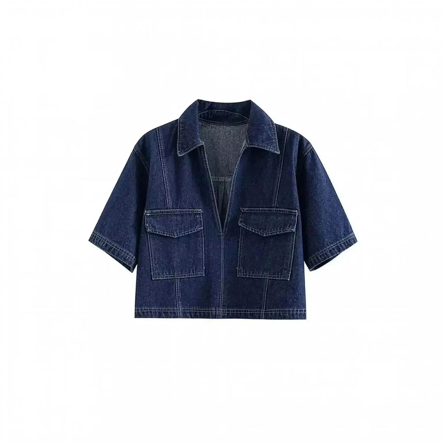 Set Denim Slim 2 pièces Asymétrique - Saylana