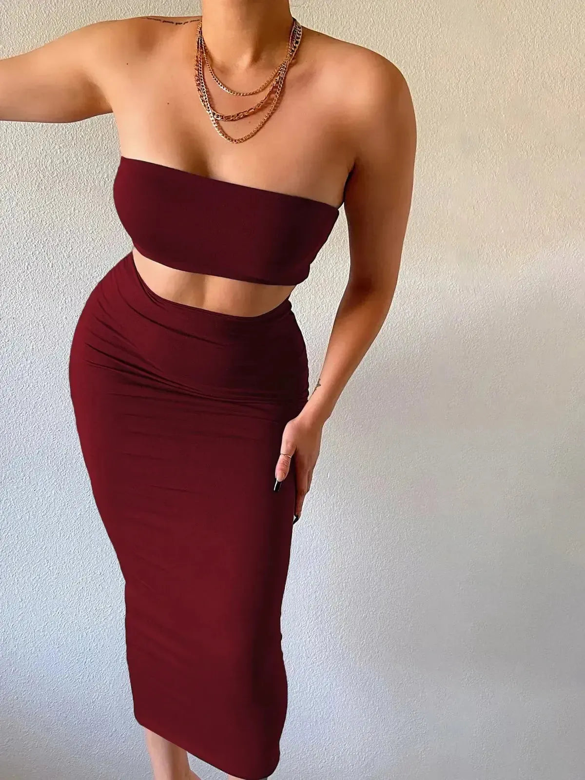 Set Femme Bustier + Jupe Longue-Saylana