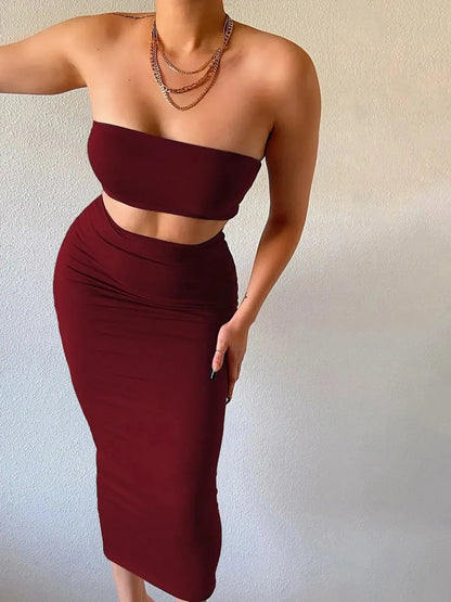 Set Femme Bustier + Jupe Longue-Saylana