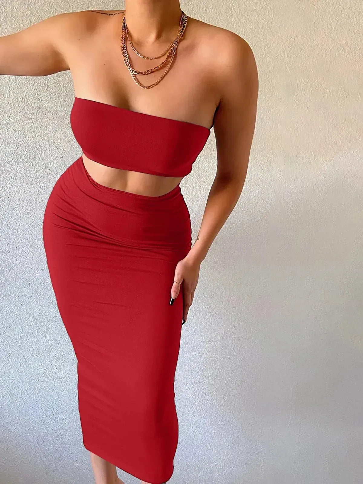 Set Femme Bustier + Jupe Longue-Saylana
