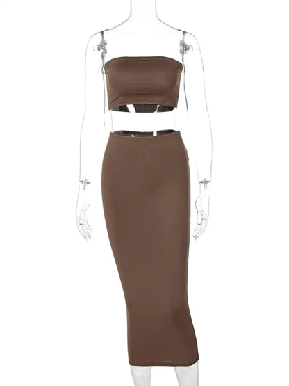 Set Femme Bustier + Jupe Longue-Saylana