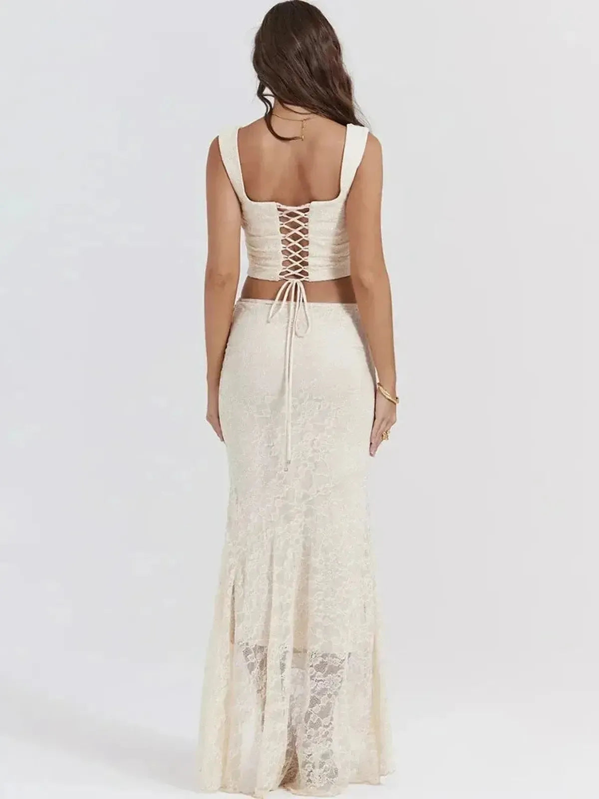 Set Femme Chic Top + Jupe Longue-Saylana