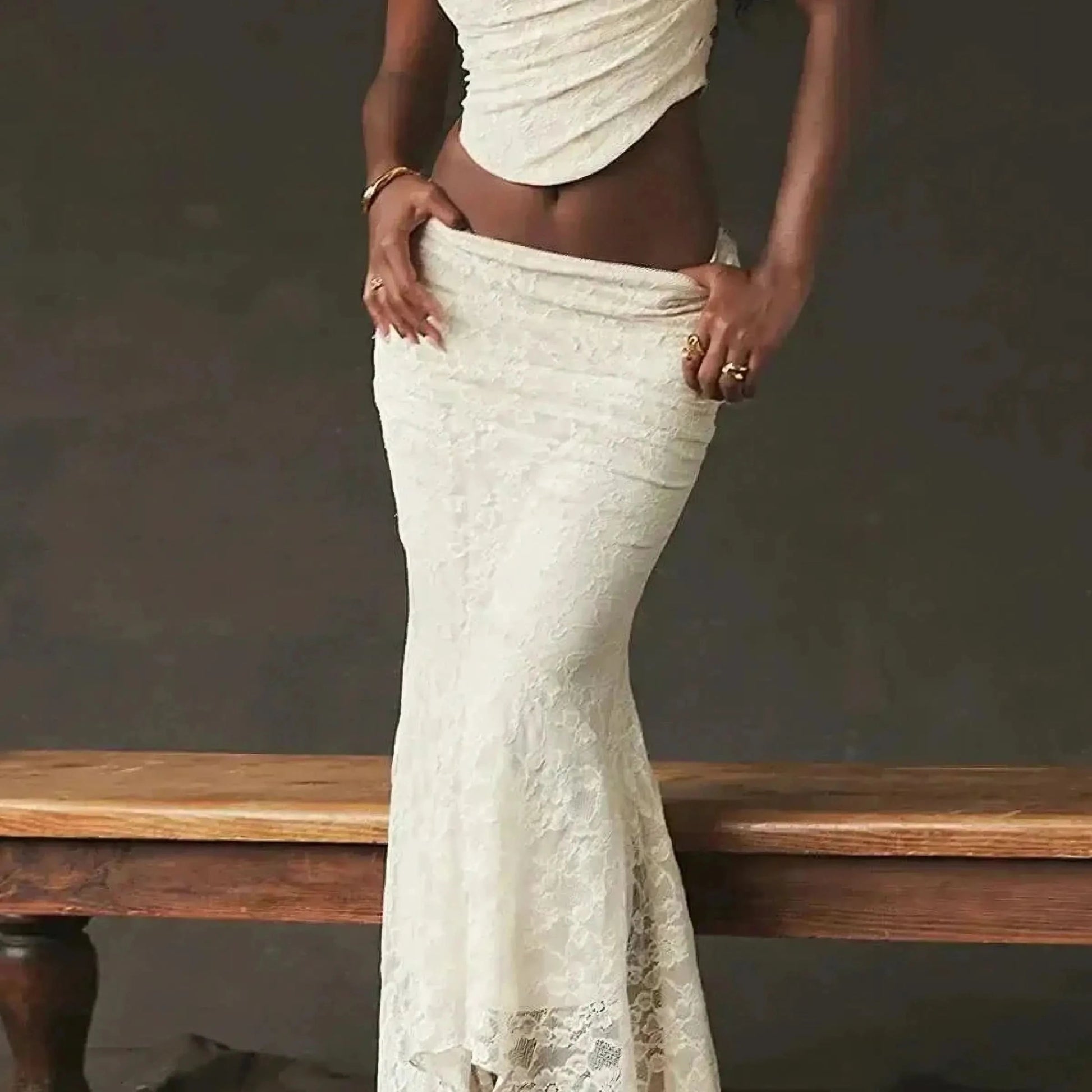 Set Femme Chic Top + Jupe Longue - Saylana