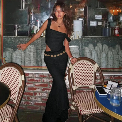 Set Femme Chic Top + Jupe Longue - Saylana