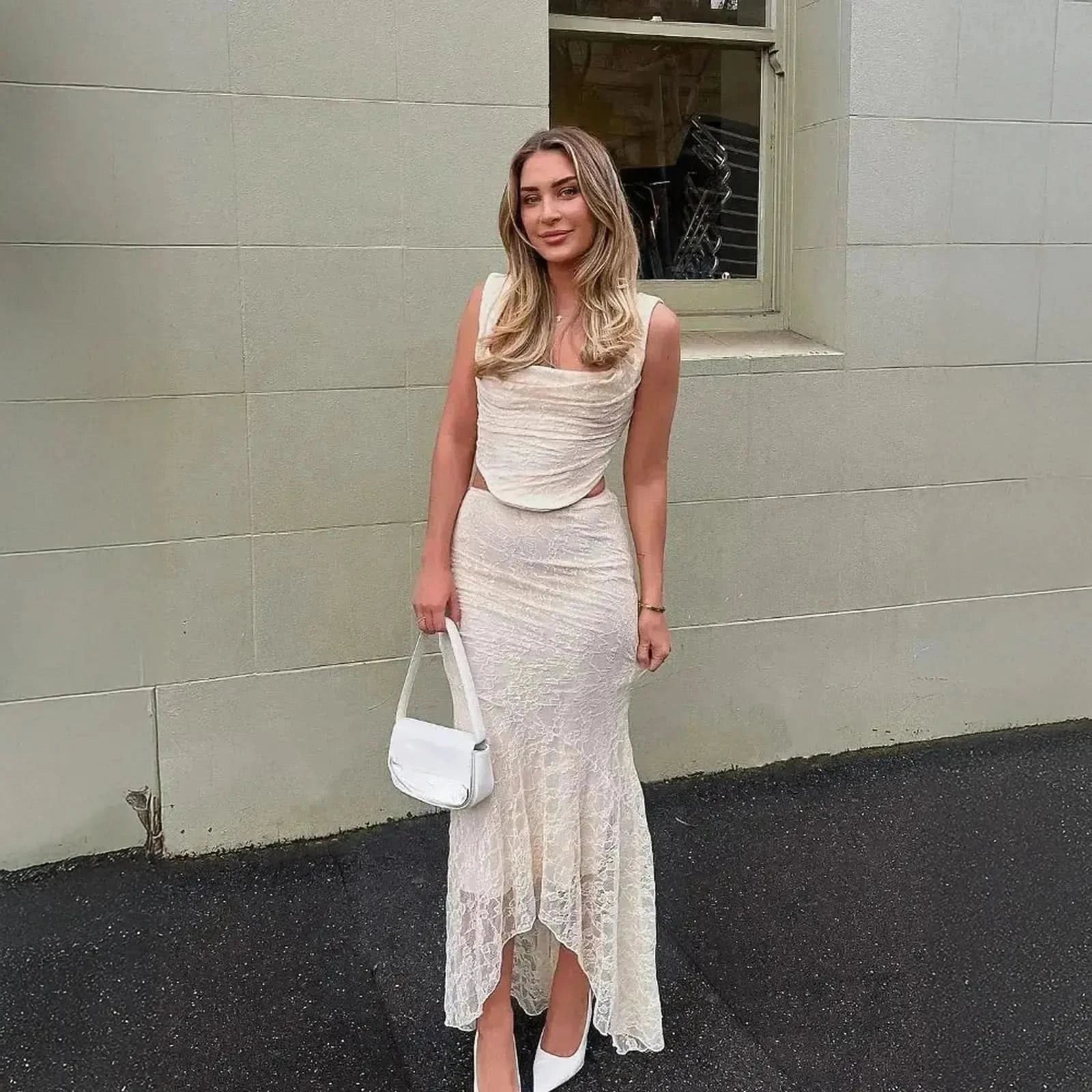 Set Femme Chic Top + Jupe Longue - Saylana