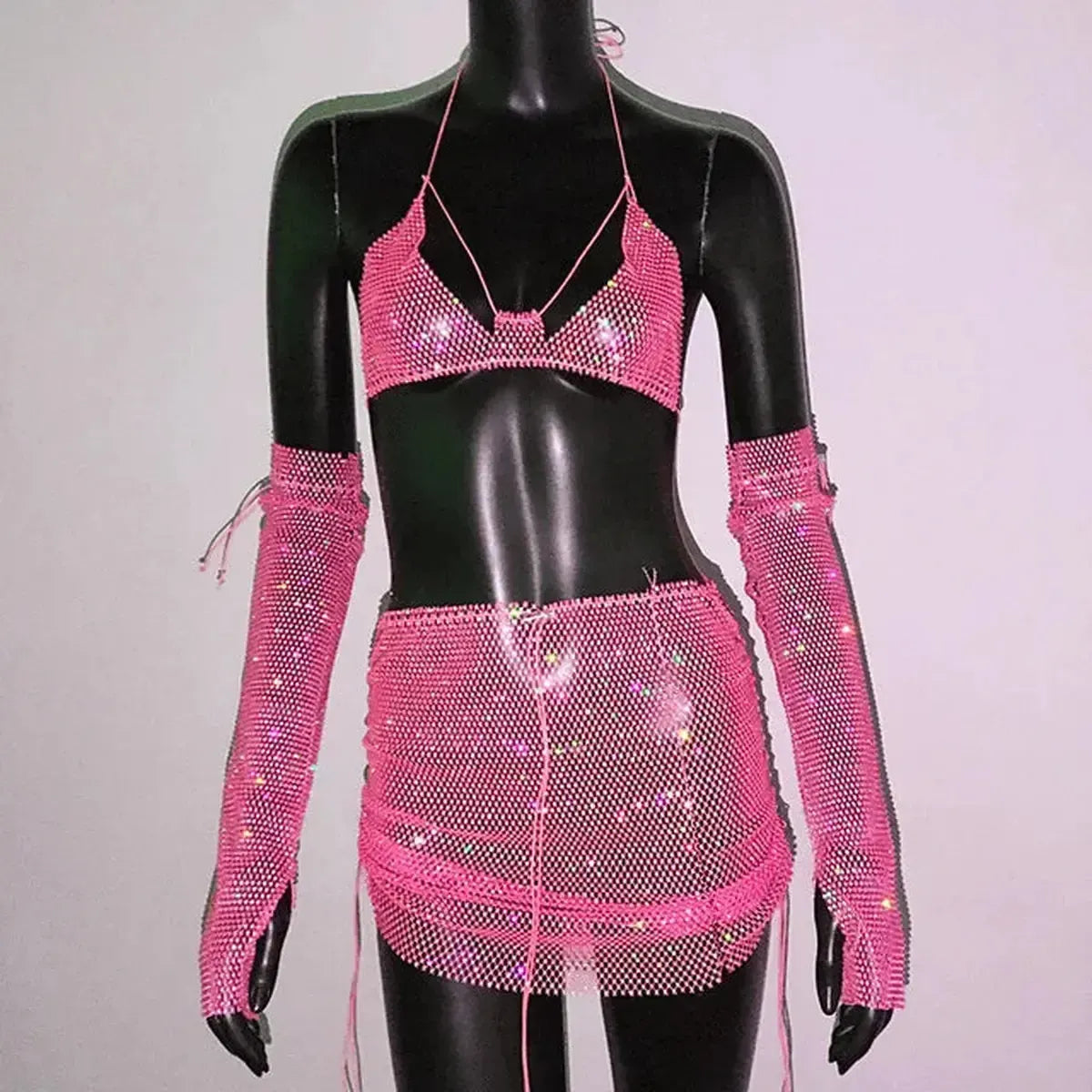 Set Femme Strass & Transparence-Saylana