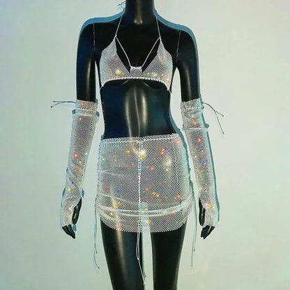 Set Femme Strass & Transparence-Saylana
