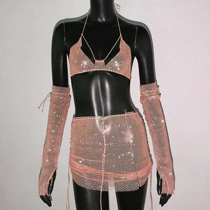 Set Femme Strass & Transparence-Saylana