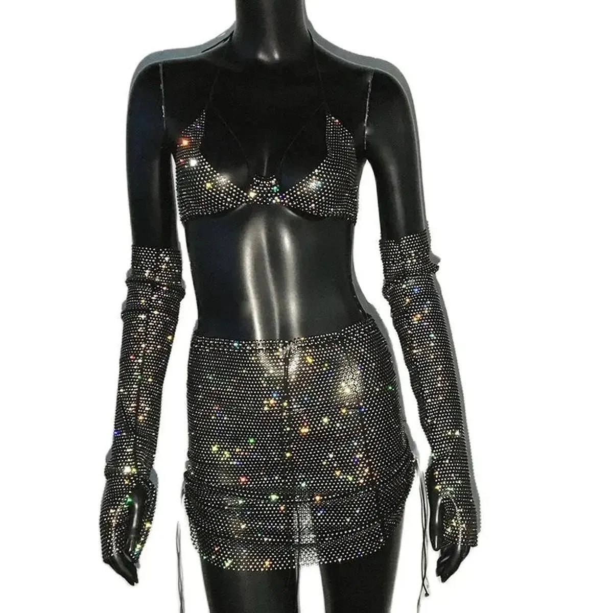 Set Femme Strass & Transparence-Saylana
