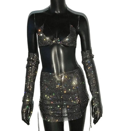 Set Femme Strass & Transparence-Saylana