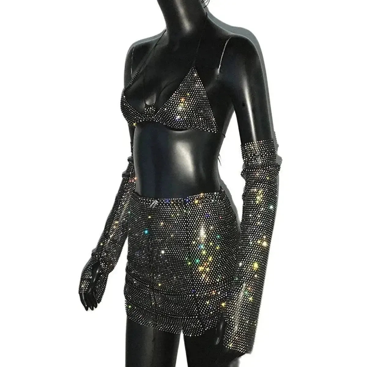 Set Femme Strass & Transparence-Saylana