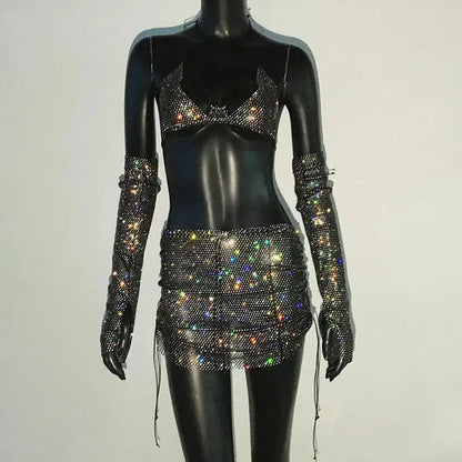 Set Femme Strass & Transparence-Saylana
